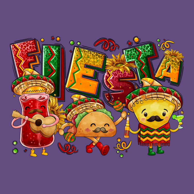 Fiesta With Taco, Nacho, Souce Vintage Hoodie by NancyCooperArtShop | Teevron