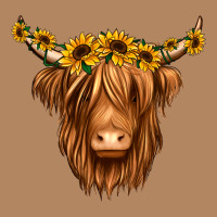 Sunflower Headband Highland Cow Long Sleeve Tee | Teevron