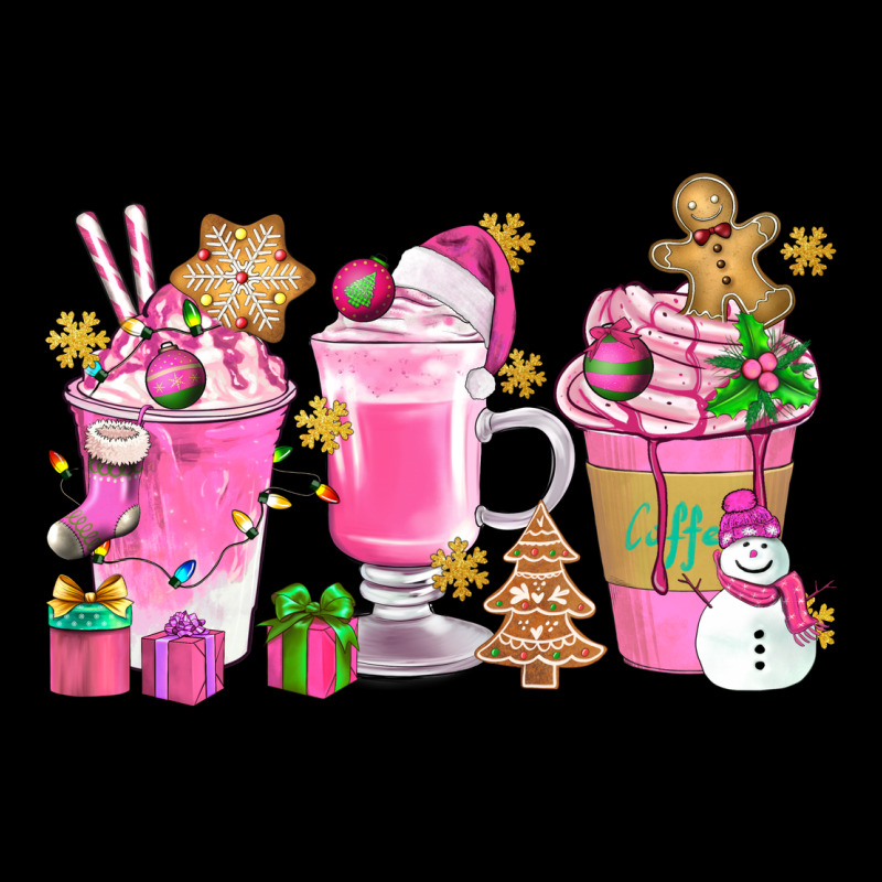Pink Christmas Coffee Cups Bbs Premium Tee by BundleAndBundleShop | Teevron