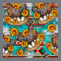 Chicken With Eggs And Sunflowers Seamles Pattern Heavyweight Sweatshirt | Teevron