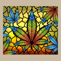 Stained Glass Weed Long Sleeve Tee | Teevron