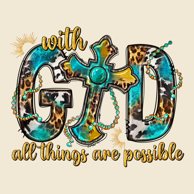 With God All Things Are Possible With Cross Premium Tee by BundleAndBundleShop | Teevron