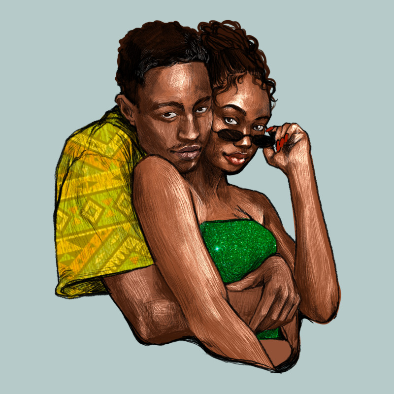 Black Couple Heavy Core Tee by NancyCooperArtShop | Teevron
