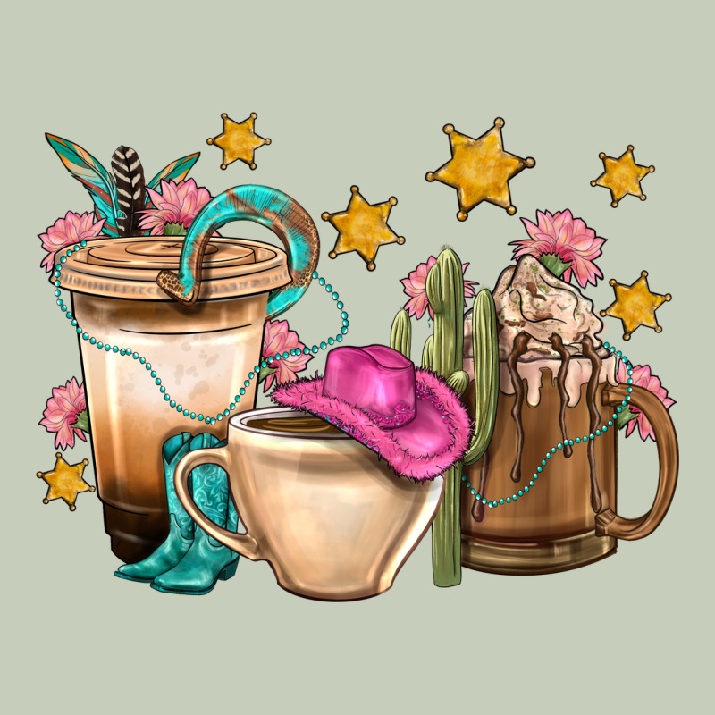 Western Cowgirl Coffee Cup Bbs Ladies Tee by BundleAndBundleShop | Teevron