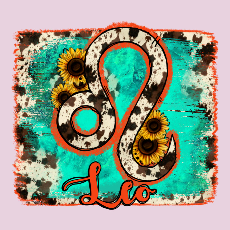 Leo Turquoise Cowhide Ladies Tee by RanaPortraitStore | Teevron
