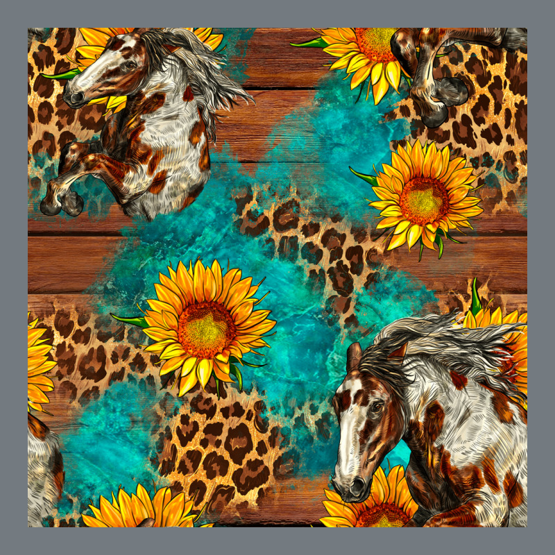 Western Horse And Sunflower Seamless Pattern Heavyweight Sweatshirt by FaDigitalArtStudio | Teevron