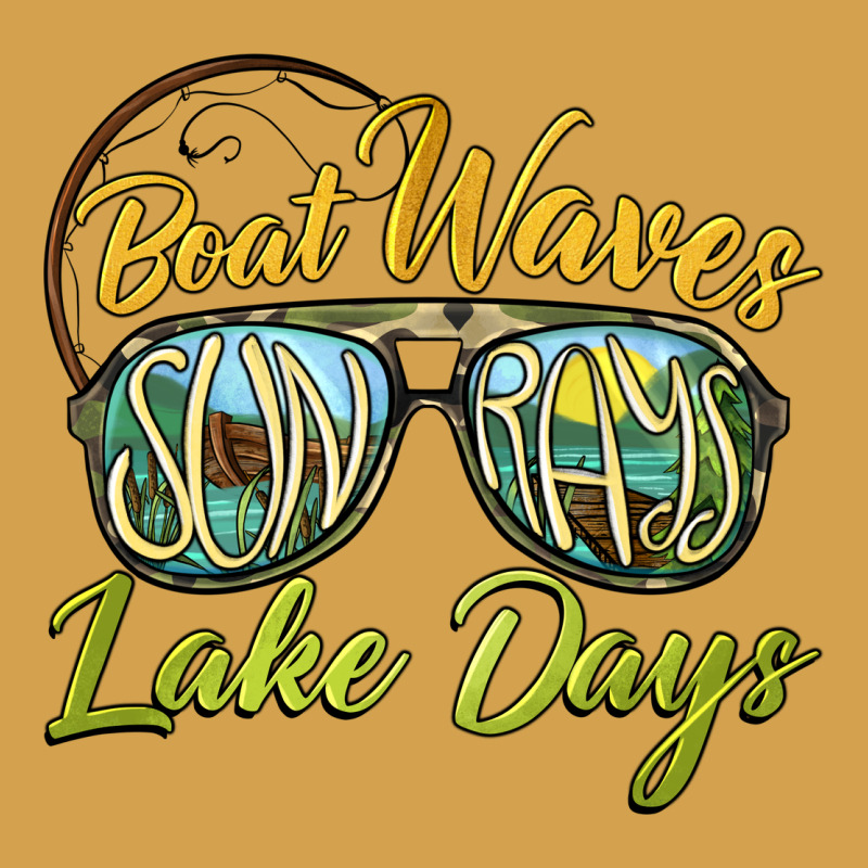 Boat Waves Sun Rays Lake Days Urban Hoodie by BarkalooDesign | Teevron