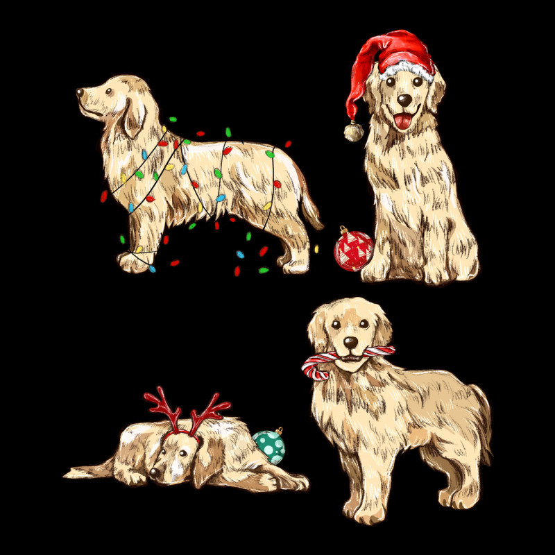 Christmas Dogs Heavy Core Tee by MaliasSmallBusiness | Teevron