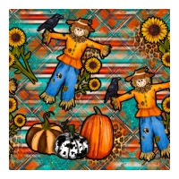 fall scarecrow seamless pattern | Teevron