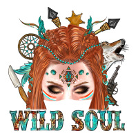 Western İndian Wild Soul With Braid Hair Woman Ladies Tee | Teevron