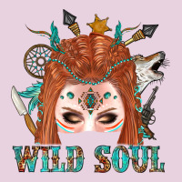 Western İndian Wild Soul With Braid Hair Woman Ladies Tee | Teevron