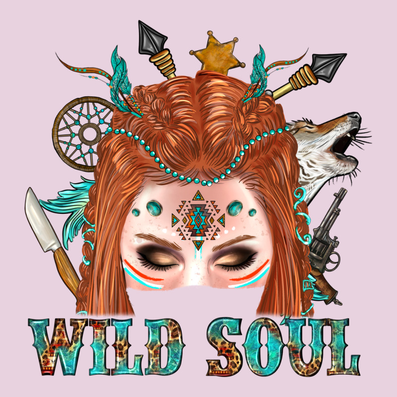 Western İndian Wild Soul With Braid Hair Woman Ladies Tee by BundleAndBundleShop | Teevron