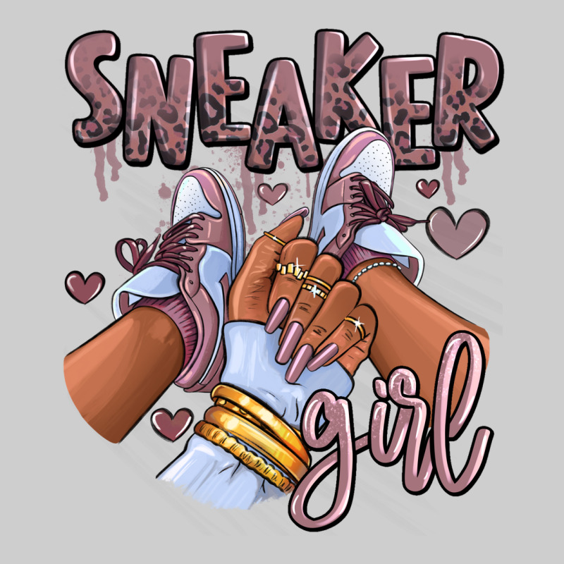 Sky J Mauve Sneaker Girl Afro Woman Premium Tee by RanaPortraitStore | Teevron