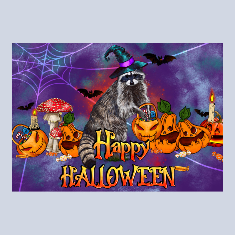 Happy Halloween Raccoon Premium Sweatshirt by LillyAllenDesigns | Teevron