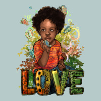 Black Afro Boy Love Heavy Core Tee | Teevron