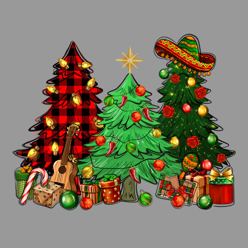 Mexican Christmas Trees Vintage Hoodie by NancyCooperArtShop | Teevron