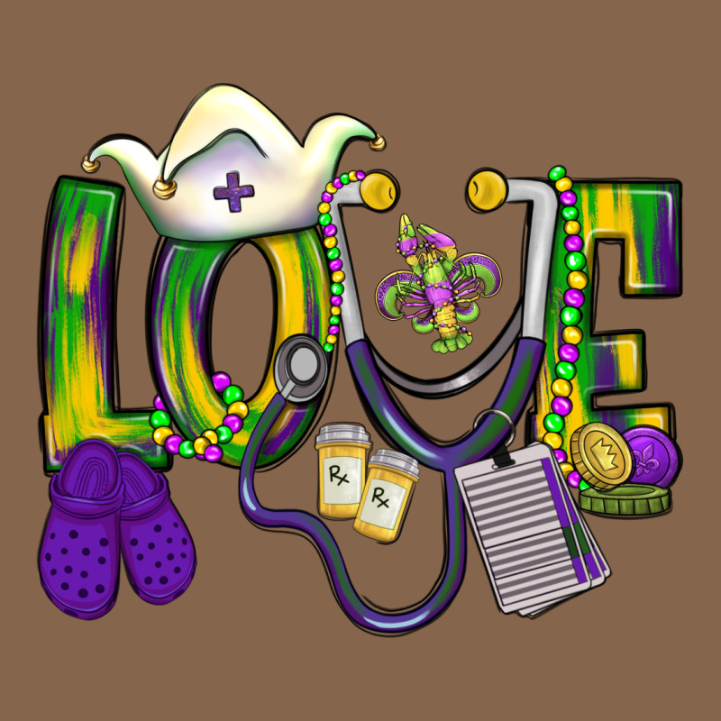 Mardi Gras Love Nurse Premium Tee by BundleAndBundleShop | Teevron