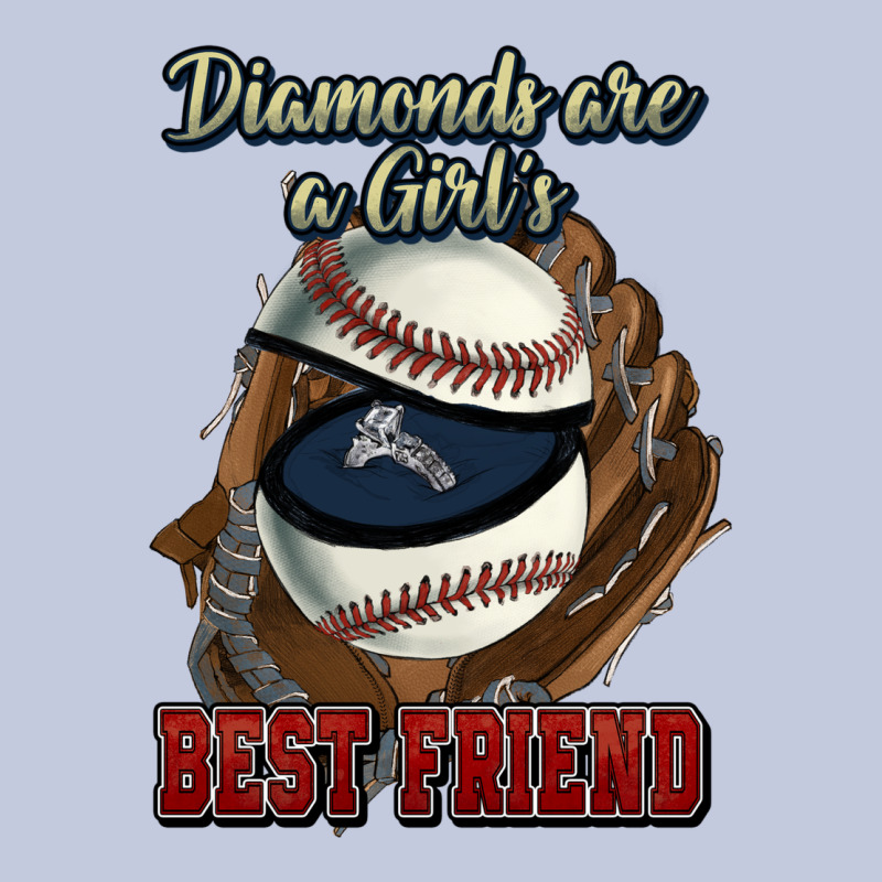 Diamonds Are A Girl's Best Friend Baseball Long Sleeve Tee by HowdyJamesFarm | Teevron