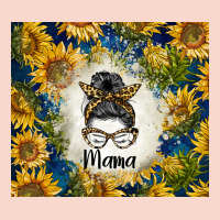 Sunflowers Messy Bun Mama Urban Hoodie | Teevron