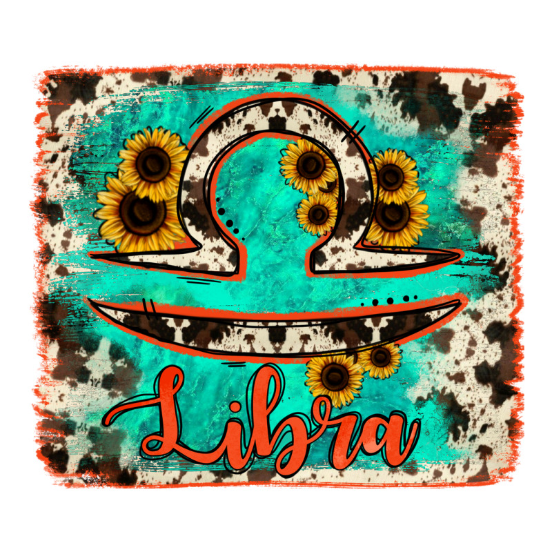 Libra Turquoise Cowhide Ladies Tee by RanaPortraitStore | Teevron