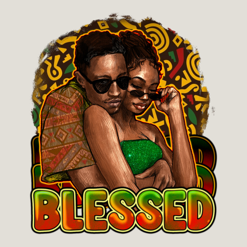 Black Couple Blessed Heavy Core Tee by NancyCooperArtShop | Teevron