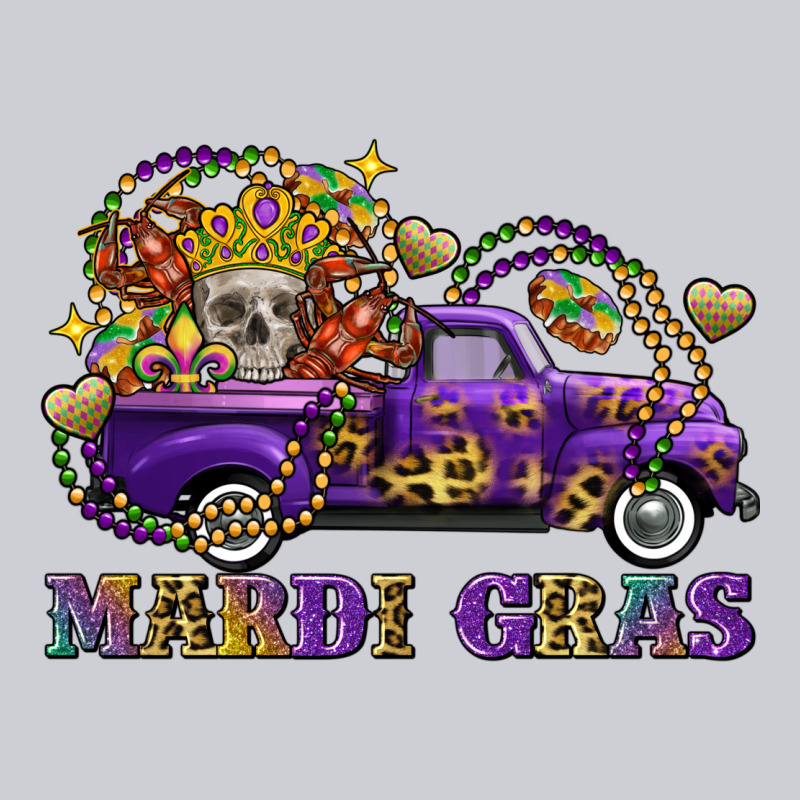 Mardi Gras Skull Truck Heavyweight Sweatshirt by FaDigitalArtStudio | Teevron