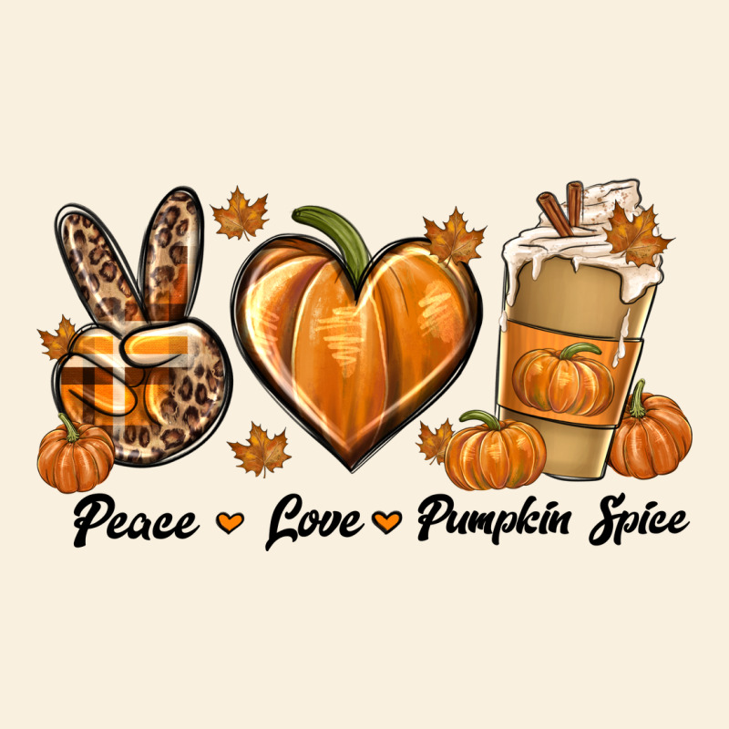 Peace Love Pumpkin Spice Vintage Hoodie by texasbilliewilder | Teevron