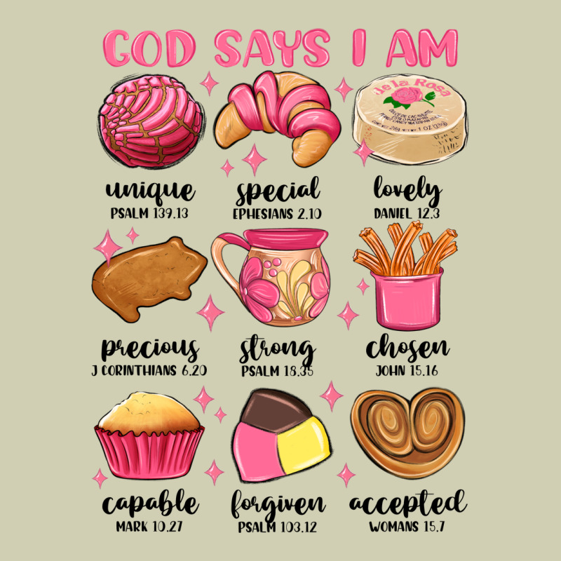 God Says I Am Mexican Pan Dulce Heavy Core Tee by MaliasSmallBusiness | Teevron
