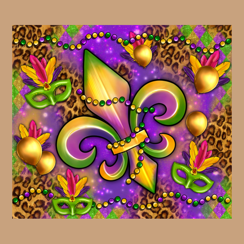 Mardi Gras Fleur De Lis Vintage Tee by NancyCooperArtShop | Teevron