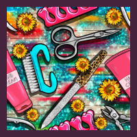 Nail Art Tools And Hand Cream With Serape And Turquoise Glitter Seamle Premium Tee | Teevron
