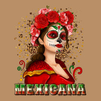 Sugar Skull Girl With Mexicana Vintage Hoodie | Teevron