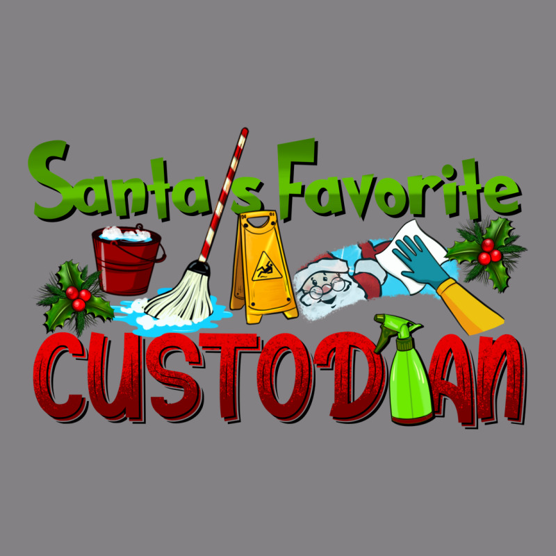 Santa's Favorite Custodian Heavyweight Hoodie by LillyAllenDesigns | Teevron