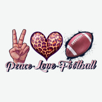 Peace Love Football Urban Heavy Tee | Teevron