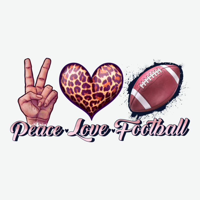 Peace Love Football Urban Heavy Tee by JahusDesignShop | Teevron
