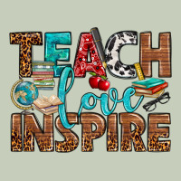 Teach Love Inspire With Leopard Ladies Tee | Teevron