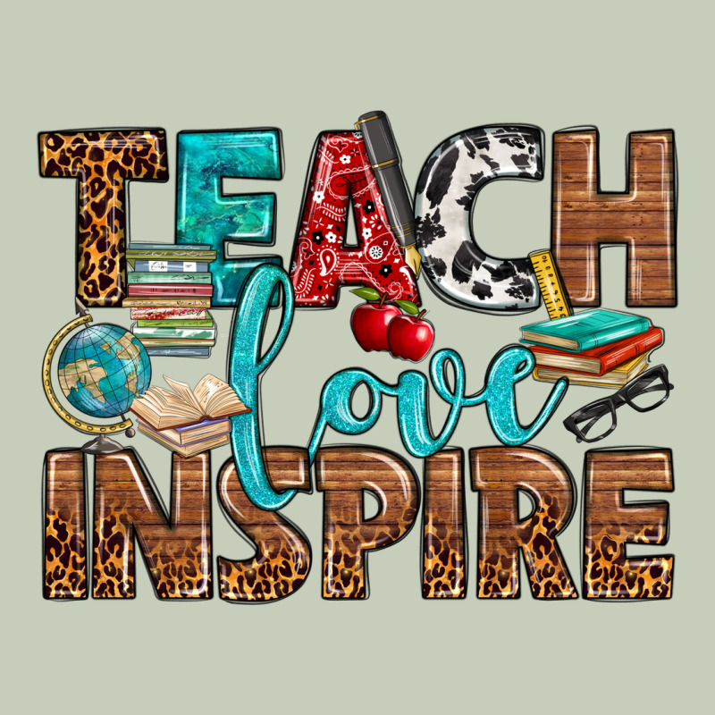 Teach Love Inspire With Leopard Ladies Tee by BundleAndBundleShop | Teevron