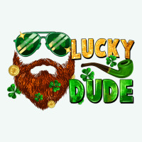Lucky Dude Saint Patrick's Bearded Man Premium Hoodie | Teevron