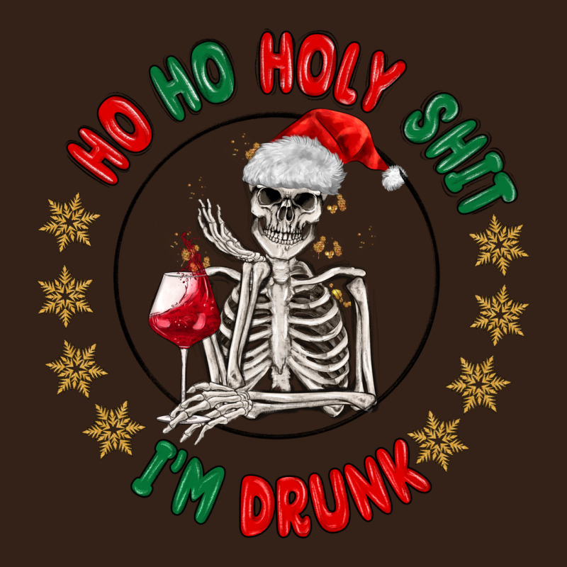 Ho Ho Holly Shit Skeleton Santa Heavy Core Tee by MaliasSmallBusiness | Teevron