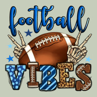 Football Vibes Blue And Grey Team Color Long Sleeve Tee | Teevron