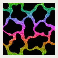 Cow Glitter Seamless Pattern Zipper Hoodie | Teevron
