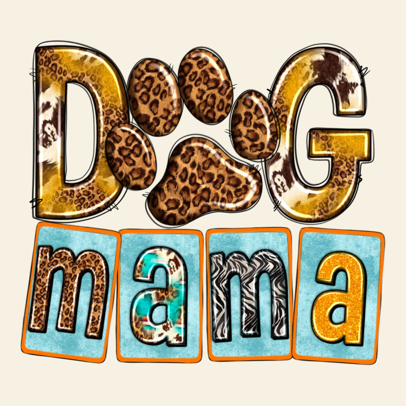 Dog Mama With Paw Vintage Tee by texasbilliewilder | Teevron