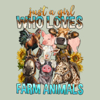 Just A Girl Who Loves Farm Animals Ladies Tee | Teevron
