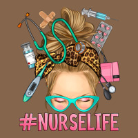 Blonde Messy Bun Nurse Life Premium Tee | Teevron