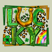 Lucky Horseshoe St Patricks Day Leopard Frame Heavyweight Hoodie | Teevron