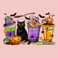 Halloween Cat Coffee Cups Urban Heavy Tee | Teevron