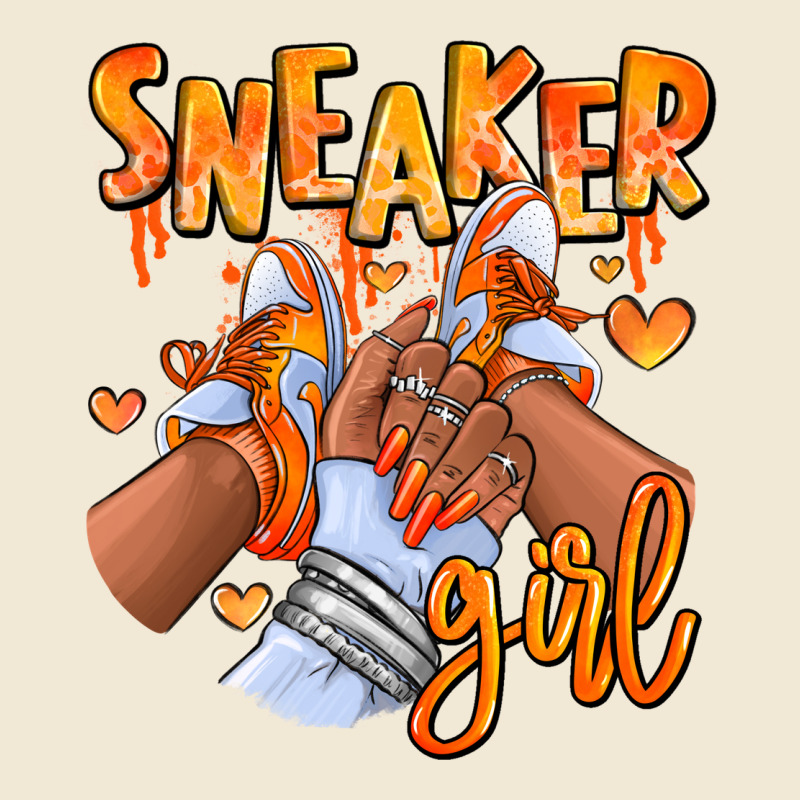 Orange Galaxy Sneaker Girl Afro Woman Premium Tee by RanaPortraitStore | Teevron