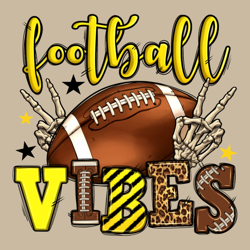 Football Vibes Yellow And Black Team Color Long Sleeve Tee by HowdyJamesFarm | Teevron