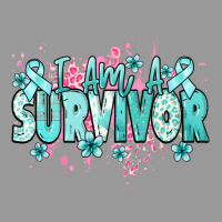 I Am A Survivor Teal Ribbon Ovarian Cancer Vintage Hoodie | Teevron