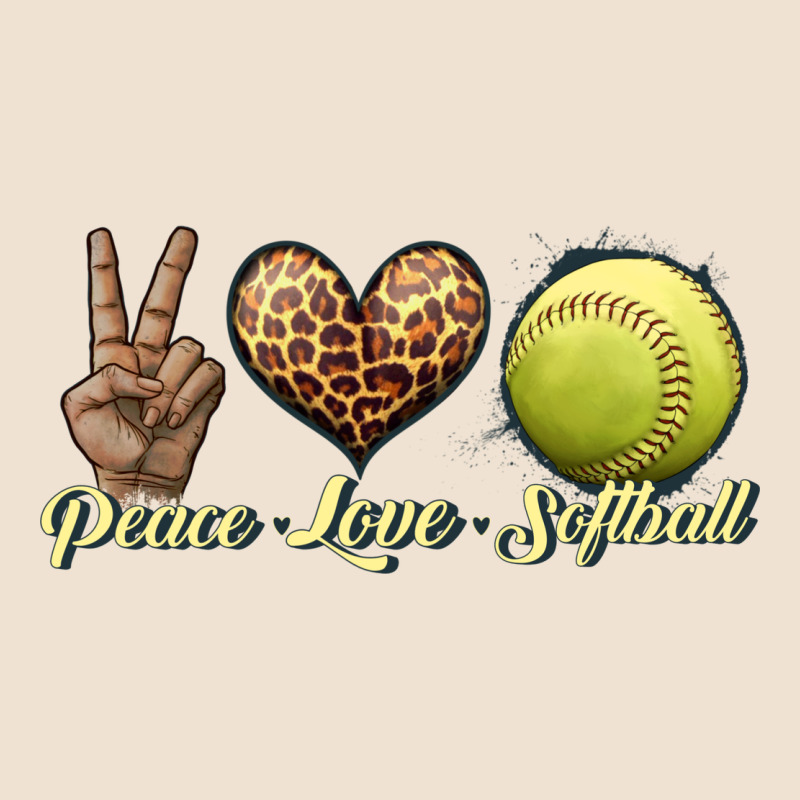 Peace Love Softball Urban Heavy Tee by JahusDesignShop | Teevron