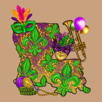 Louisiana Map Mardi Gras Vintage Tee | Teevron